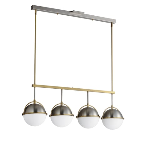 Maxim Lighting Duke 4-Light Linear Pendant 12414SWSNSBR